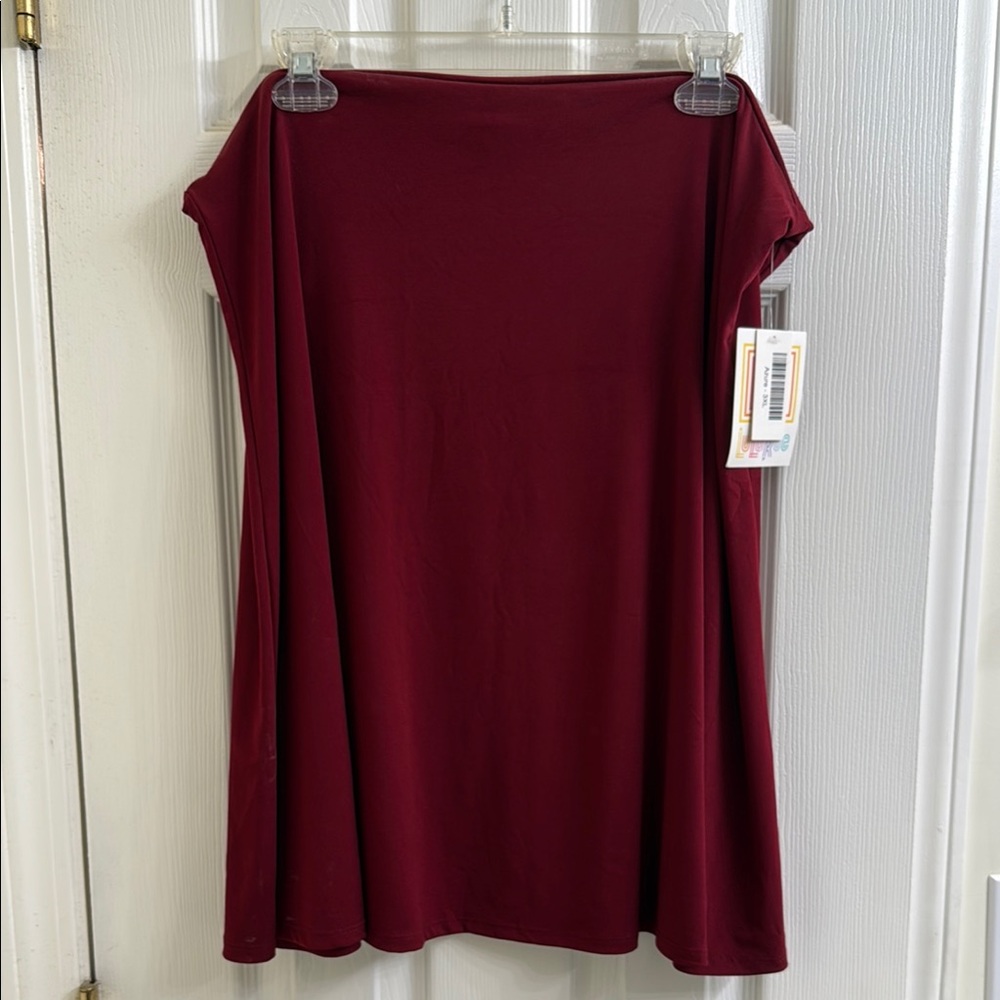 LuLaRoe Maroon Azure Skirt